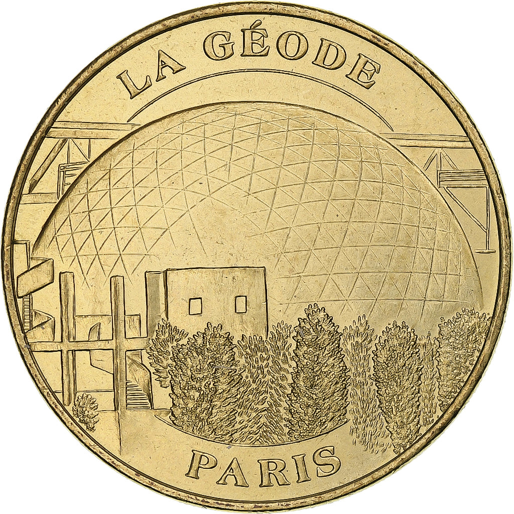 France, Tourist token, La Géode de Paris, 2006, MDP, Nordic gold, MS(63)
