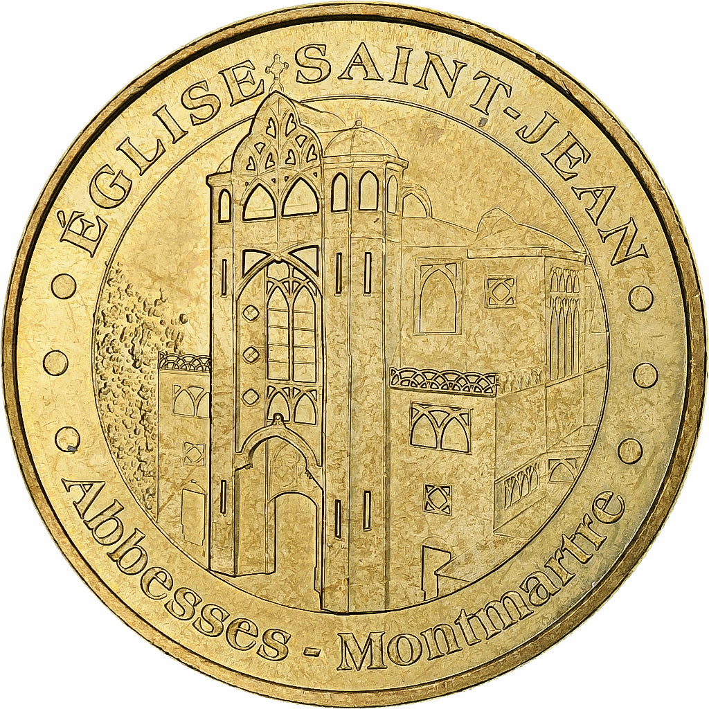 France, Tourist token, Église Saint-Jean de Montmartre, 2009, MDP, Nordic gold