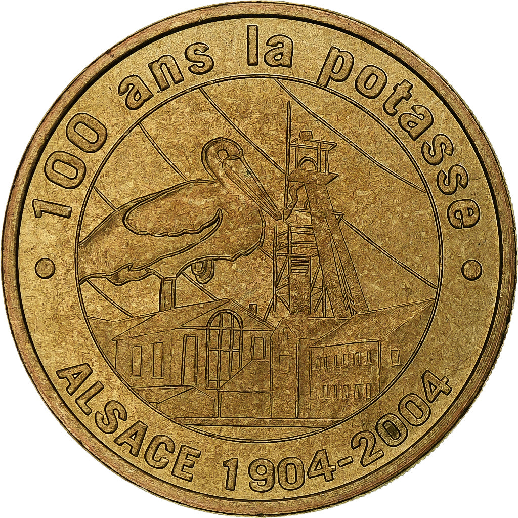 France, Tourist token, 100 ans de la Potasse, 2004, MDP, Nordic gold, MS(60-62)