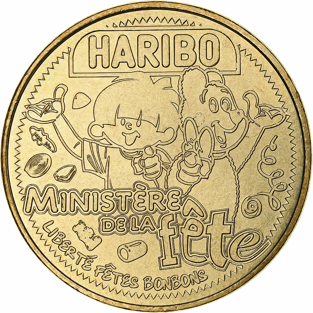 France, Tourist token, Haribo, ministère de la fête, 2008, MDP, Nordic gold