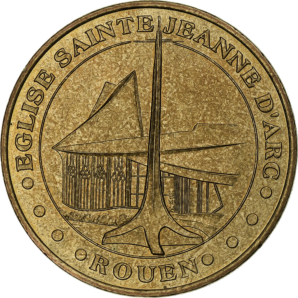 France, Tourist token, Église Sainte-Jeanne d'Arc de Rouen, 2003, MDP