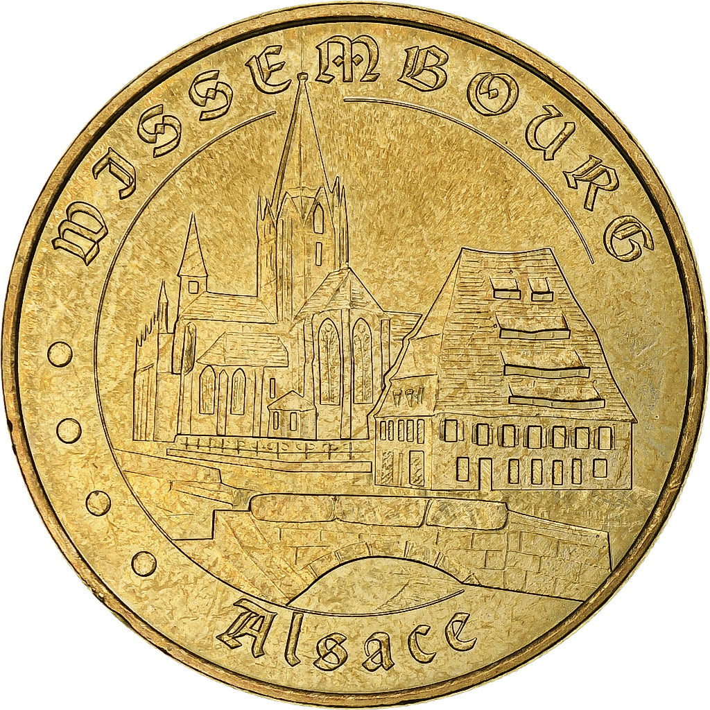 France, Tourist token, Wissembourg, Alsace, 2009, MDP, Nordic gold, MS(63)