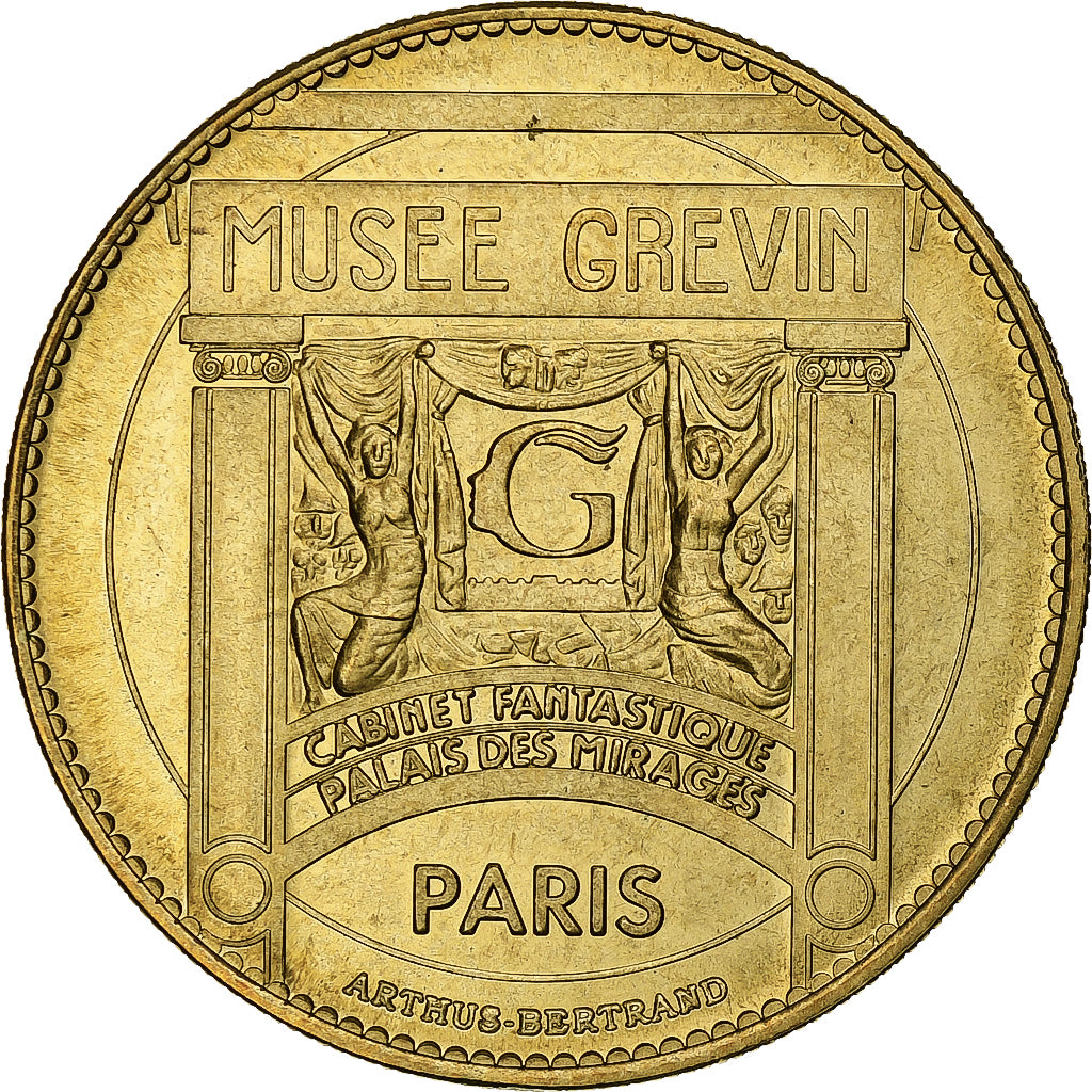 Francia, Tourist token, Musée Grévin, Johnny Hallyday, Arthus-Bertrand, Nordic