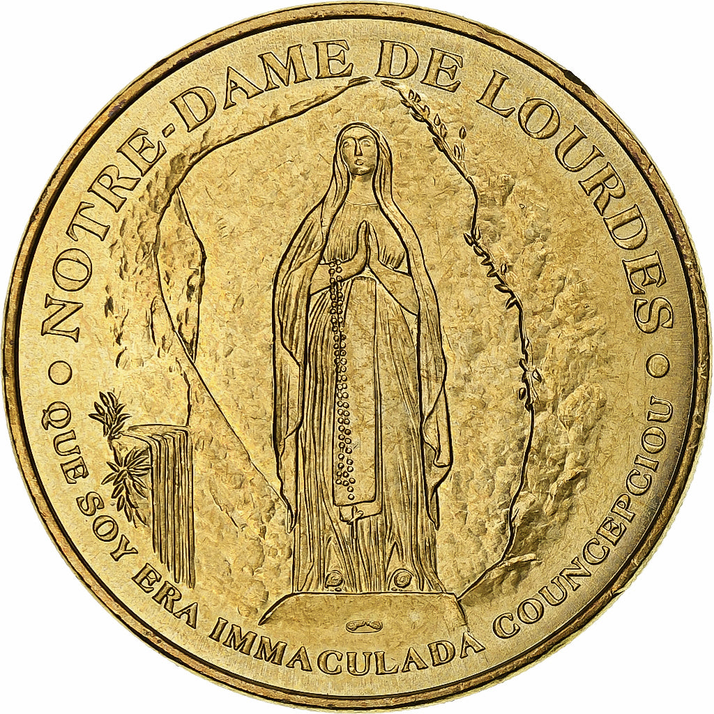 Francia, Tourist token, Lourdes, Bernadette et le signe de croix, 2010, Nordic