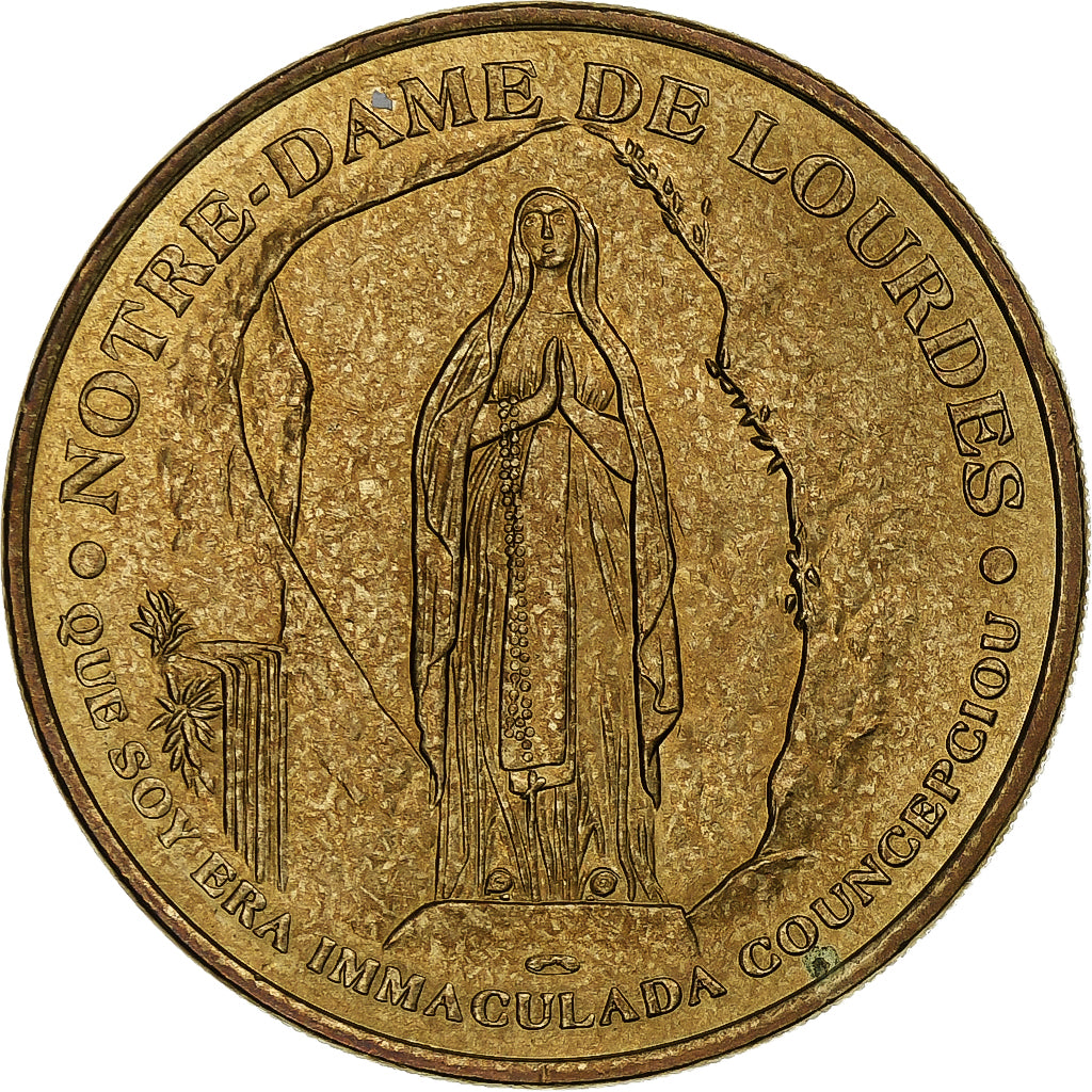 Frankrijk, Tourist token, Lourdes, Sanctuaires Notre-Dame, Nordic gold, PR+