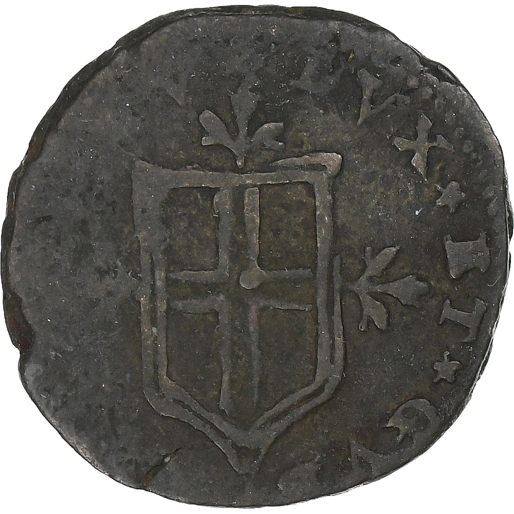 Republic of Genoa, Soldo, 1719, Genoa, Copper, VF(20-25)