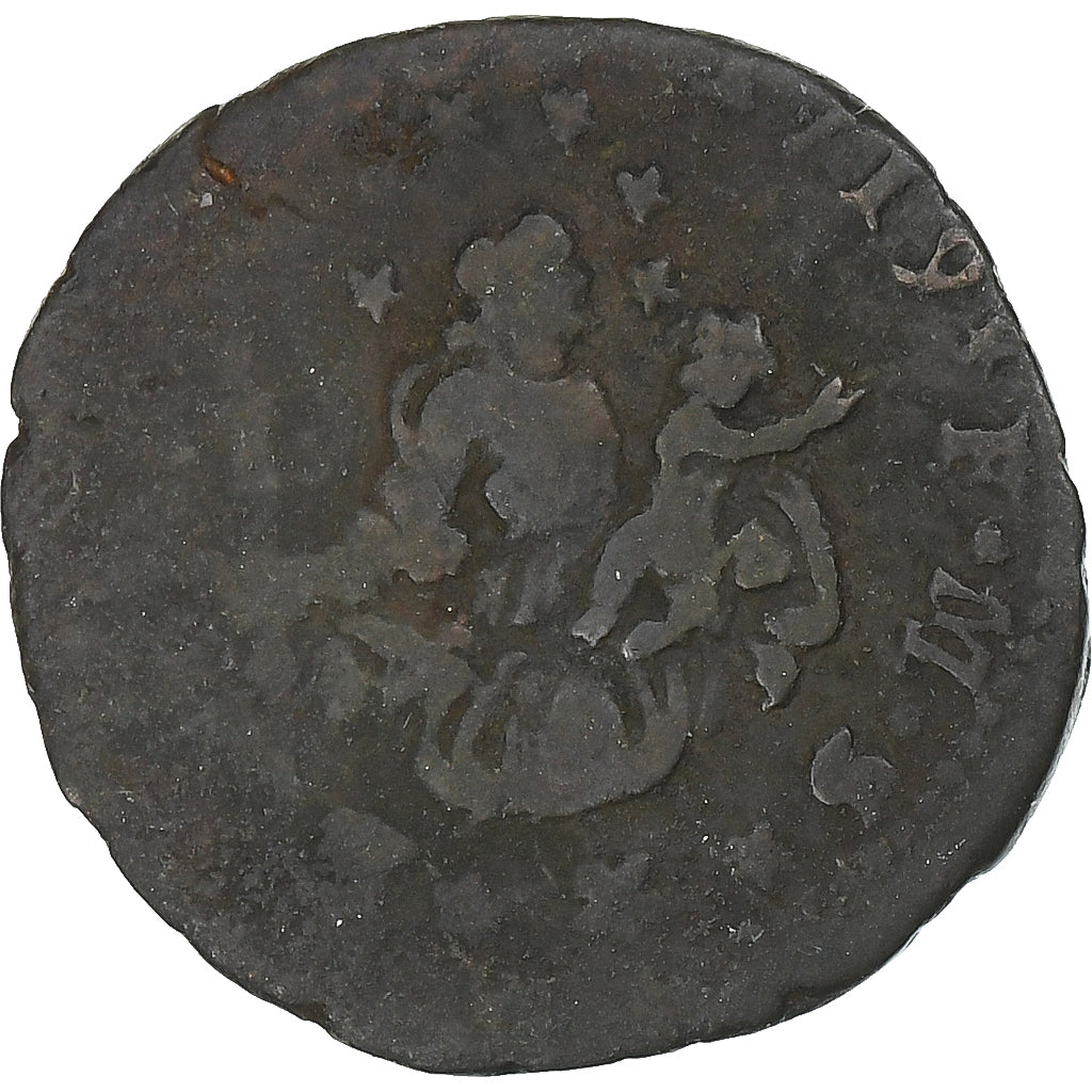 Republic of Genoa, Soldo, 1719, Genoa, Copper, VF(20-25)