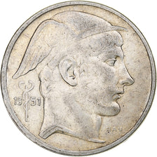 Belgium, Régence Prince Charles, 50 Frank, Mercure, 1951, Brussels, Silver