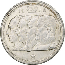Belgium, Régence Prince Charles, 100 Francs, 1949, Brussels, Silver, EF(40-45)