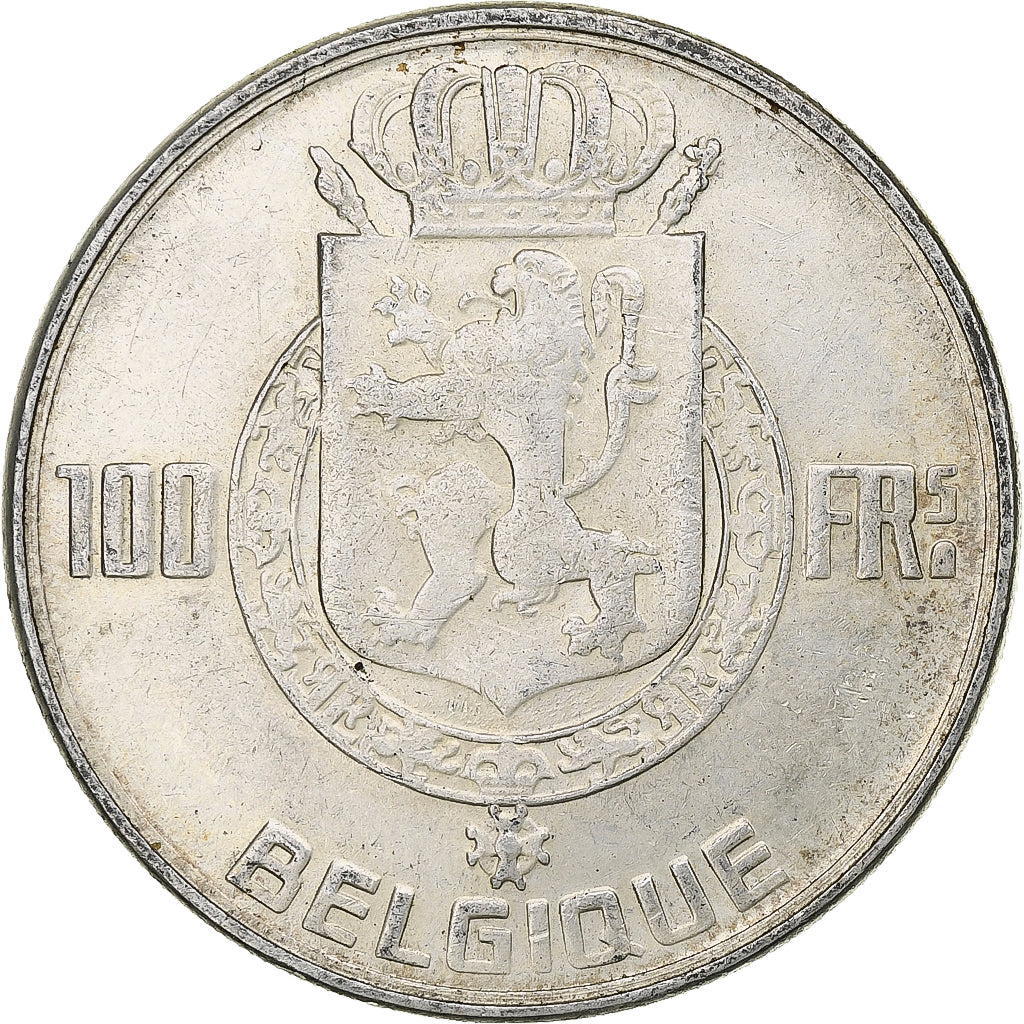 Belgium, Régence Prince Charles, 100 Francs, 1949, Brussels, Silver, EF(40-45)