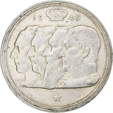 Belgium, Régence Prince Charles, 100 Frank, 1948, Brussels, Silver, EF(40-45)