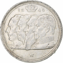 Belgio, Régence Prince Charles, 100 Frank, 1948, Brussels, Argento, BB, KM:139
