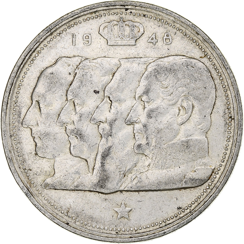 Belgium, Régence Prince Charles, 100 Frank, 1948, Brussels, Silver, EF(40-45)