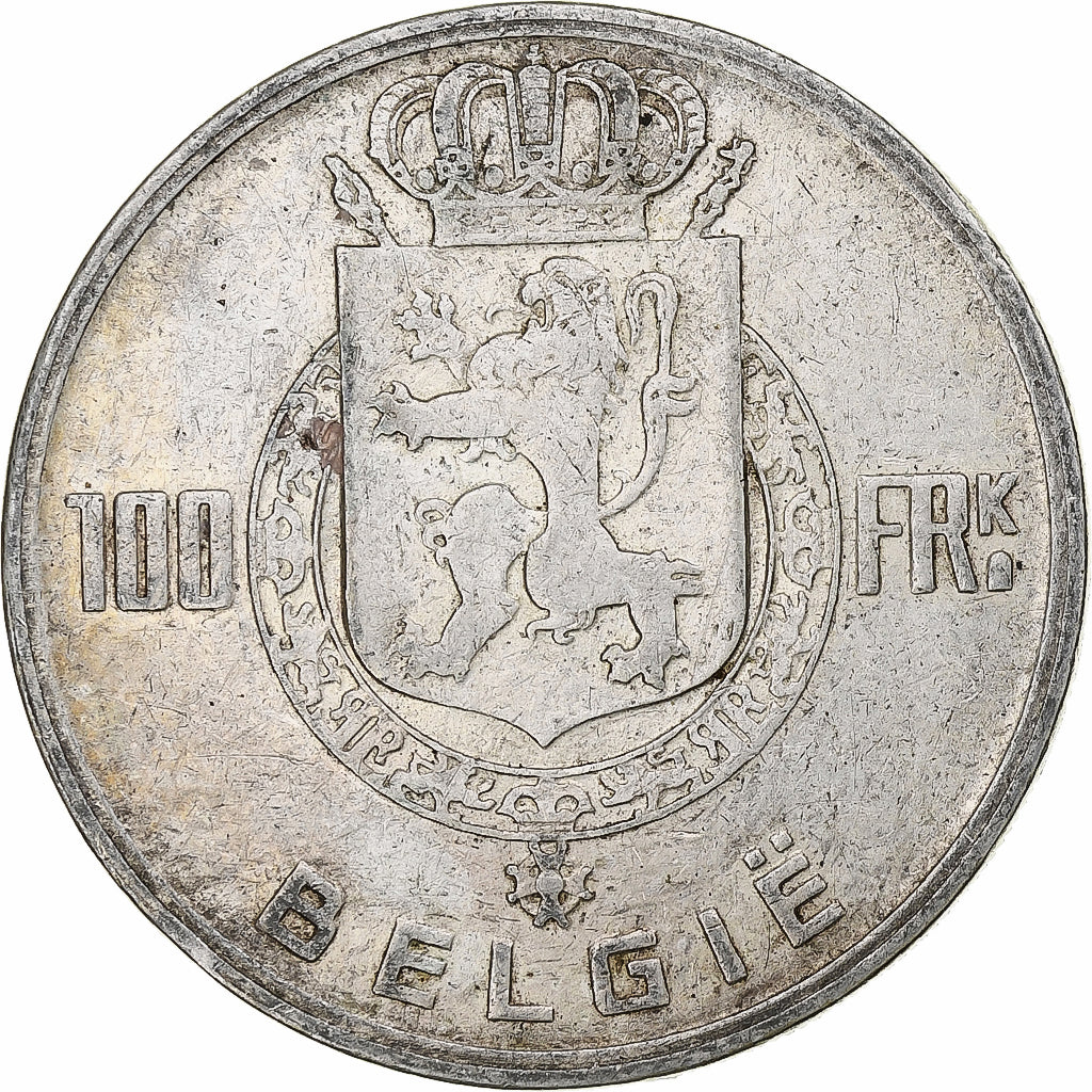 Belgique, Régence Prince Charles, 100 Frank, 1948, Bruxelles, Argent, TTB