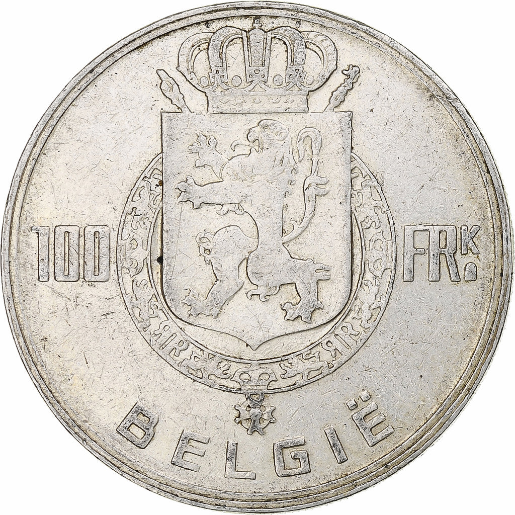 Belgique, Régence Prince Charles, 100 Frank, 1948, Bruxelles, Argent, TTB