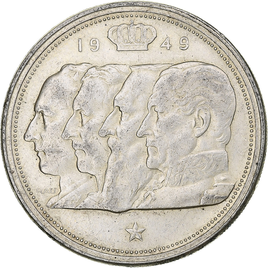 Belgium, Régence Prince Charles, 100 Frank, 1949, Brussels, Silver, EF(40-45)
