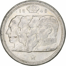 Belgien, Régence Prince Charles, 100 Frank, 1949, Brussels, Silber, SS, KM:139