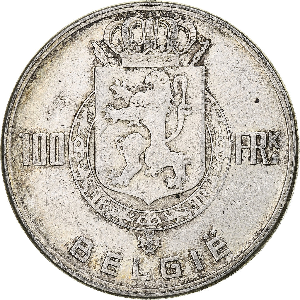 Belgique, Régence Prince Charles, 100 Frank, 1949, Bruxelles, Argent, TTB