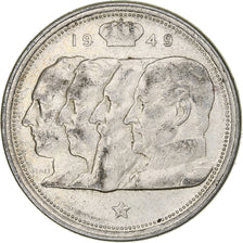 Belgium, Régence Prince Charles, 100 Frank, 1949, Brussels, Silver, EF(40-45)