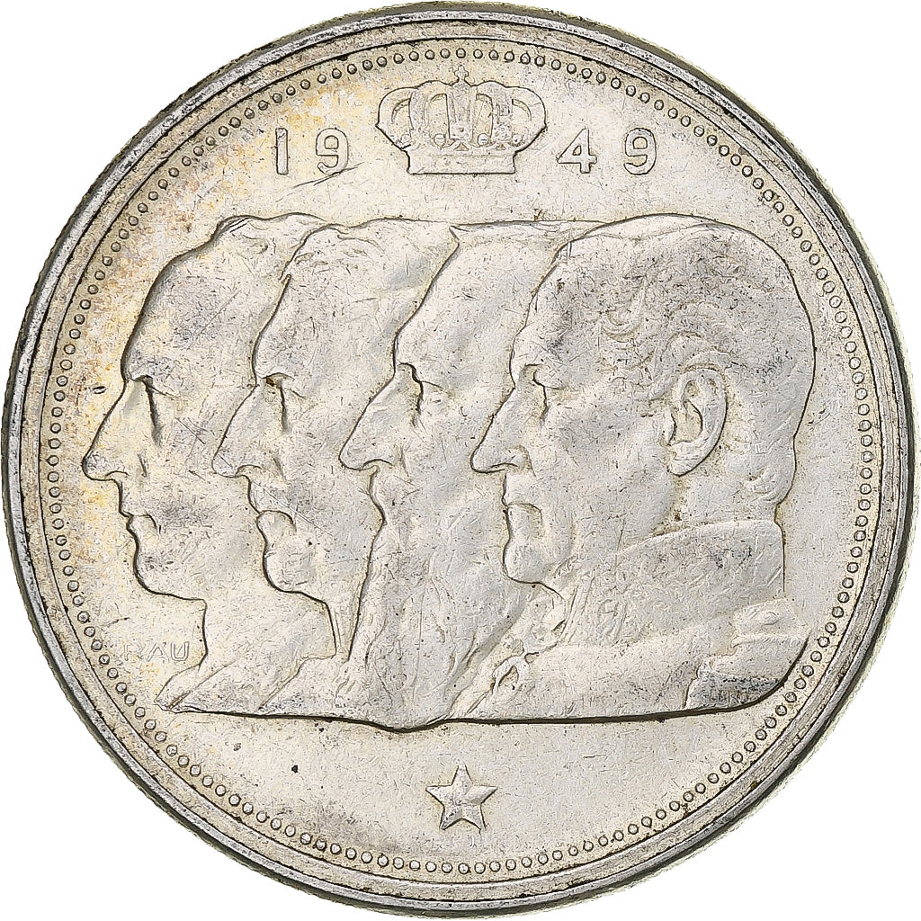 Belgium, Régence Prince Charles, 100 Frank, 1949, Brussels, Silver, EF(40-45)