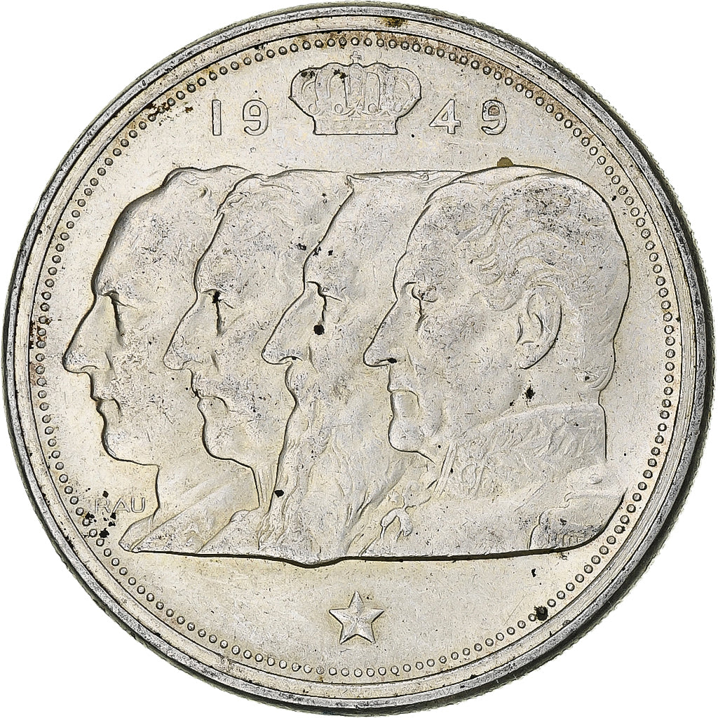 Belgium, Régence Prince Charles, 100 Frank, 1949, Brussels, Silver, EF(40-45)