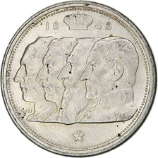 Belgium, Régence Prince Charles, 100 Frank, 1949, Brussels, Silver, EF(40-45)