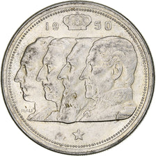 Belgia, Régence Prince Charles, 100 Francs, 1950, Brussels, Srebro, EF(40-45)