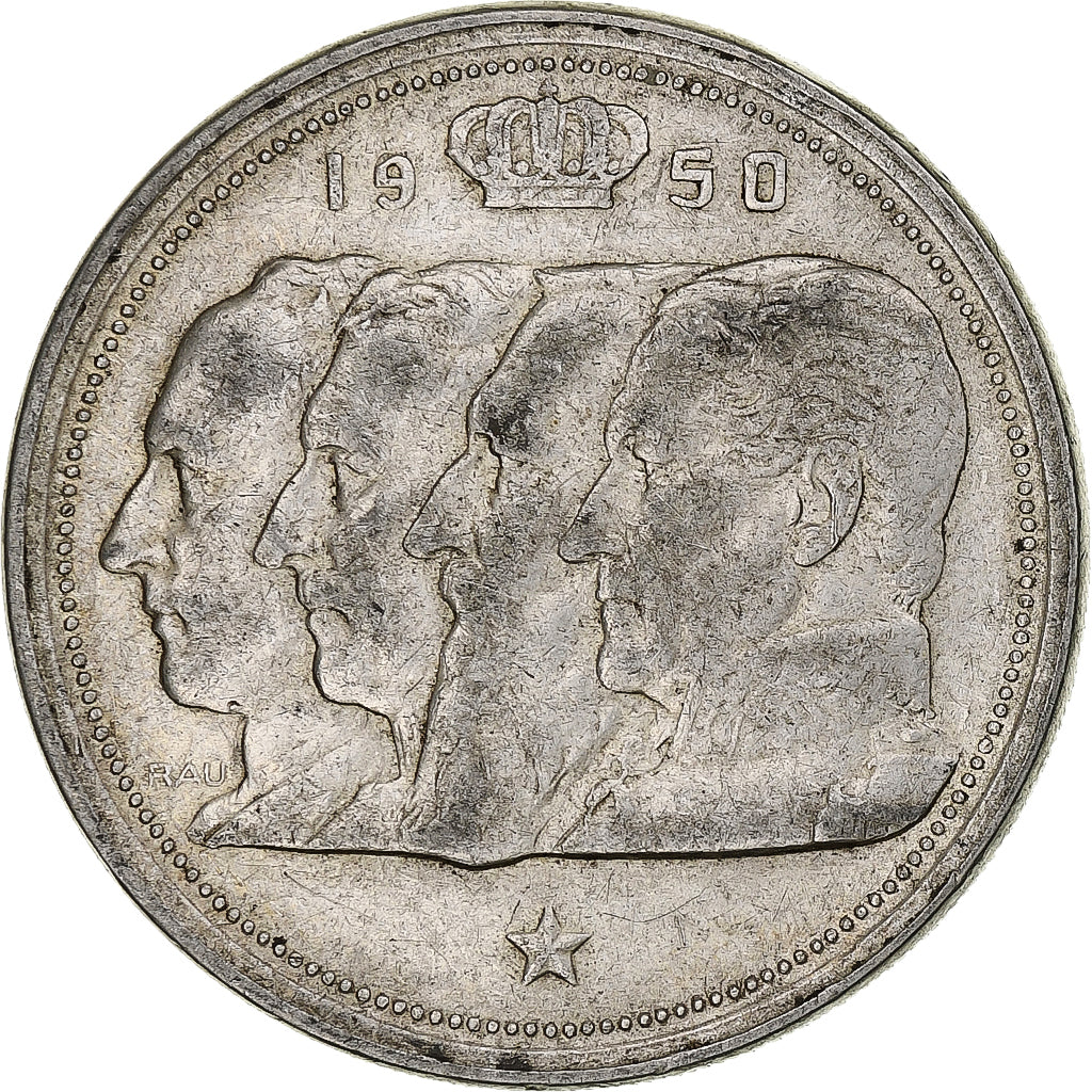 België, Régence Prince Charles, 100 Francs, 1950, Brussels, Zilver, ZF, KM:138