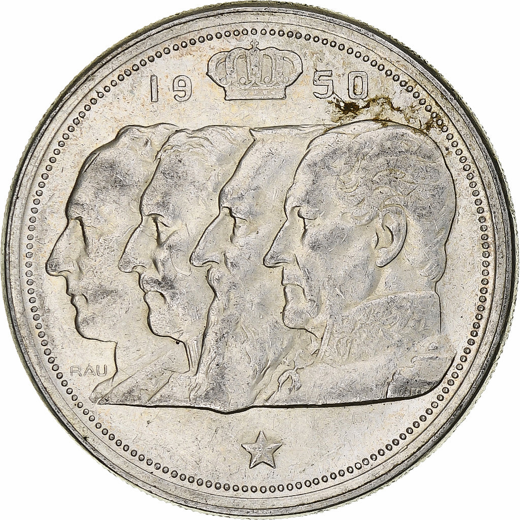 Bélgica, Régence Prince Charles, 100 Francs, 1950, Brussels, Plata, MBC