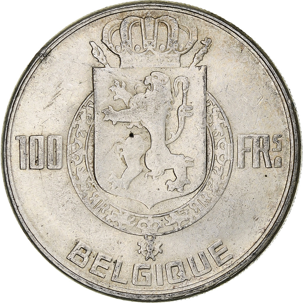 Belgique, Régence Prince Charles, 100 Francs, 1950, Bruxelles, Argent, TTB