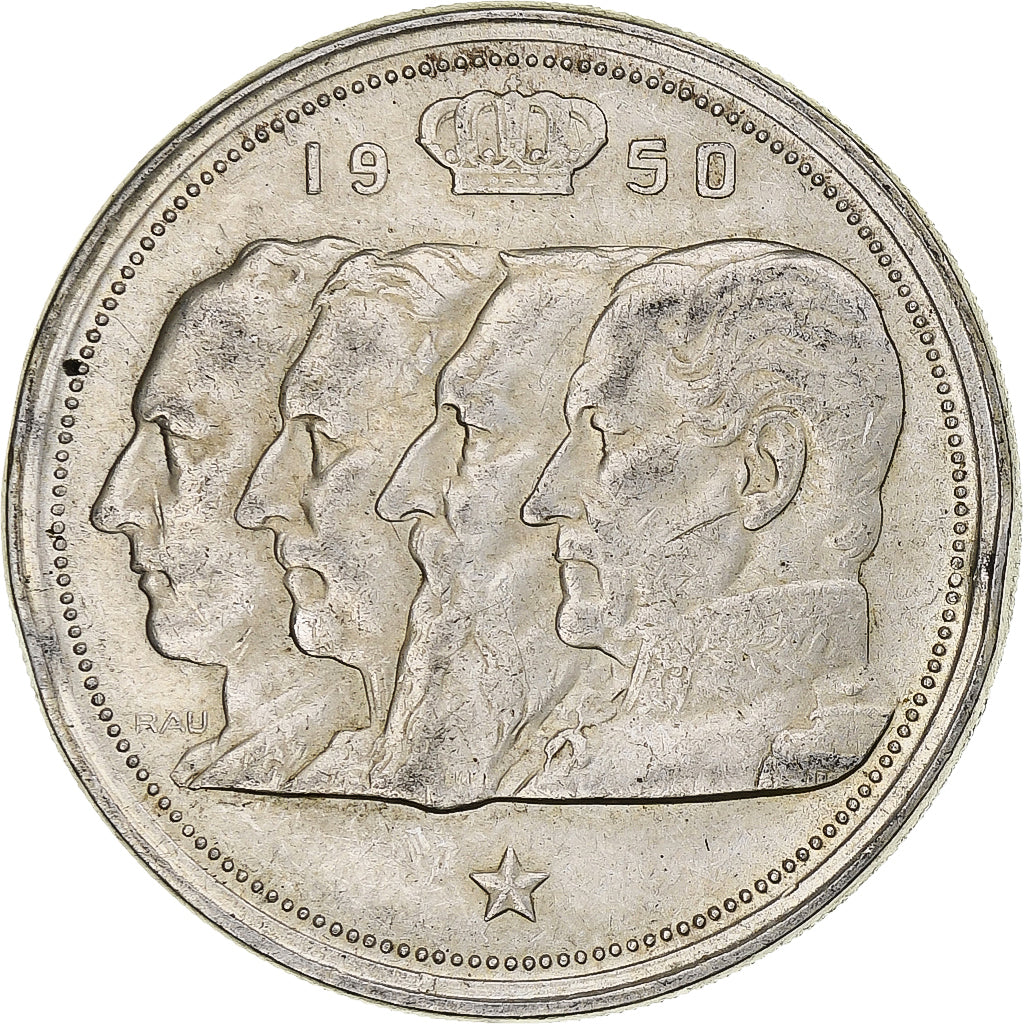 Bélgica, Régence Prince Charles, 100 Francs, 1950, Brussels, Plata, MBC