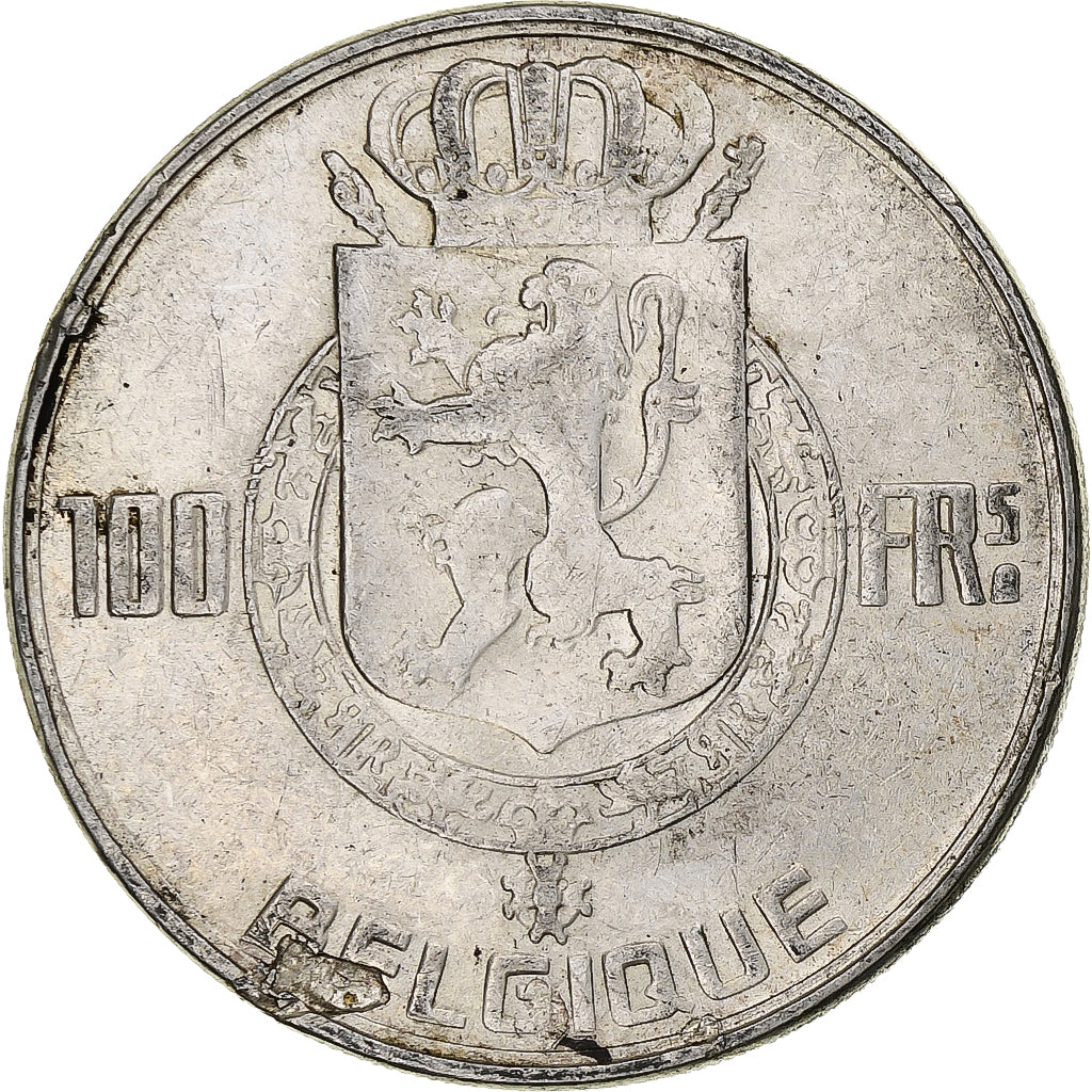Belgique, Régence Prince Charles, 100 Francs, 1950, Bruxelles, Argent, TTB