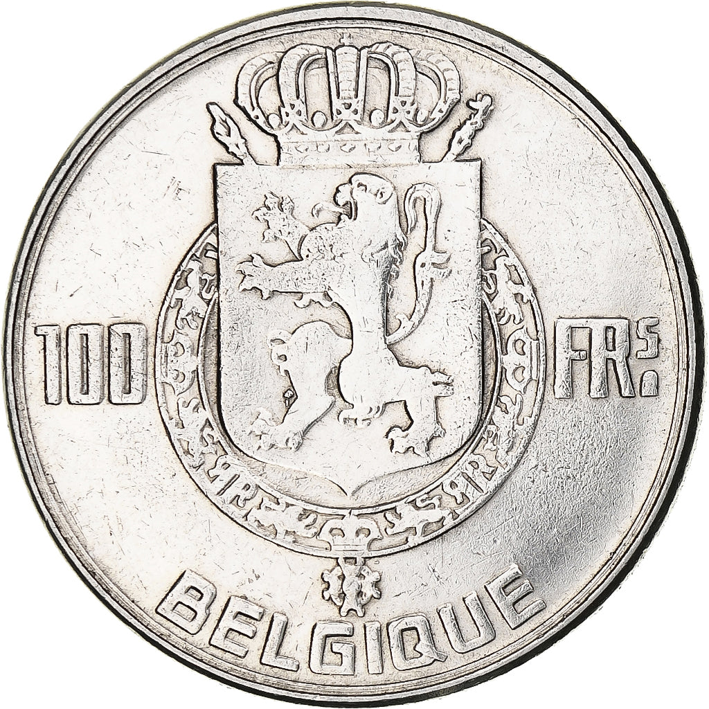 Belgium, Régence Prince Charles, 100 Francs, 1950, Brussels, Silver, EF(40-45)