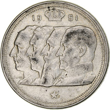 Belgium, Baudouin, 100 Frank, 1951, Brussels, Silver, EF(40-45), KM:139