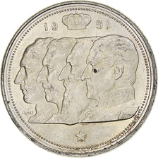 Belgio, Baudouin, 100 Frank, 1951, Brussels, Argento, BB, KM:139