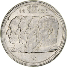 Belgien, Baudouin, 100 Frank, 1951, Brussels, Silber, SS, KM:139