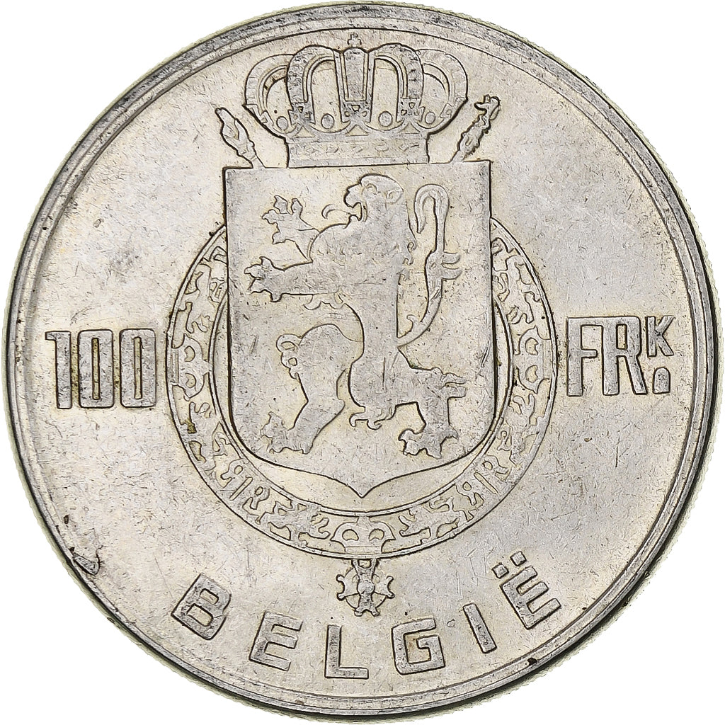 Belgien, Baudouin, 100 Frank, 1951, Brussels, Silber, SS, KM:139