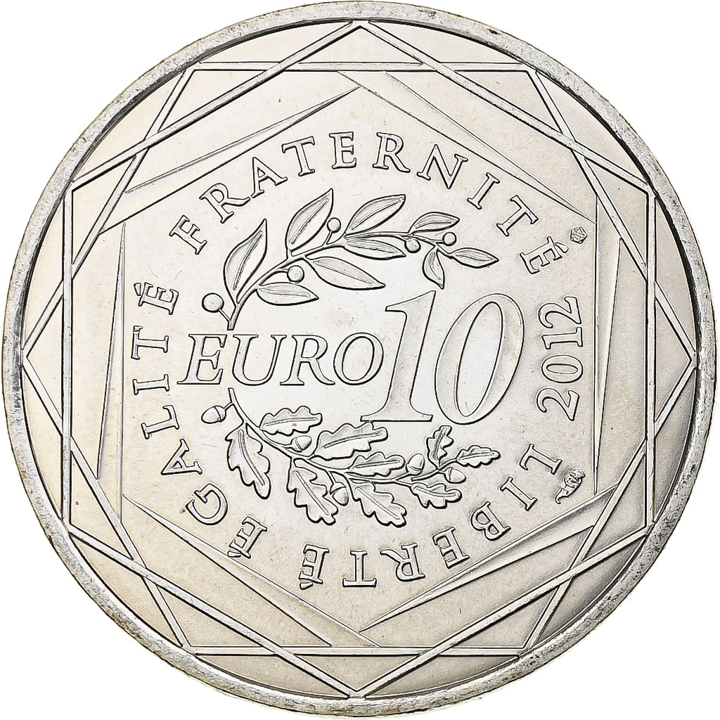 France, 10 Euro, Pays de la Loire, 2012, Monnaie de Paris, Silver, MS(63)