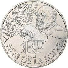Francia, 10 Euro, Pays de la Loire, 2012, Monnaie de Paris, Argento, SPL