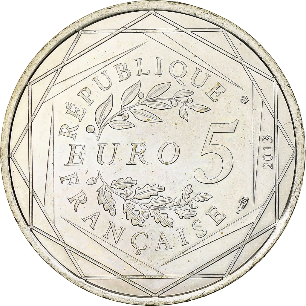 France, 5 Euro, Liberté, 2013, Monnaie de Paris, Silver, MS(63), KM:1758