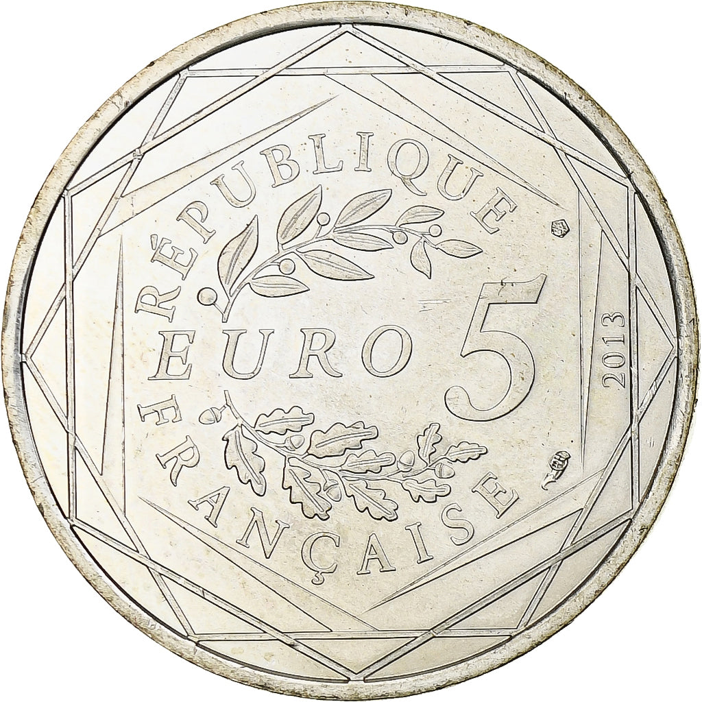 France, 5 Euro, Egalité, 2013, Monnaie de Paris, Silver, MS(63), KM:1759