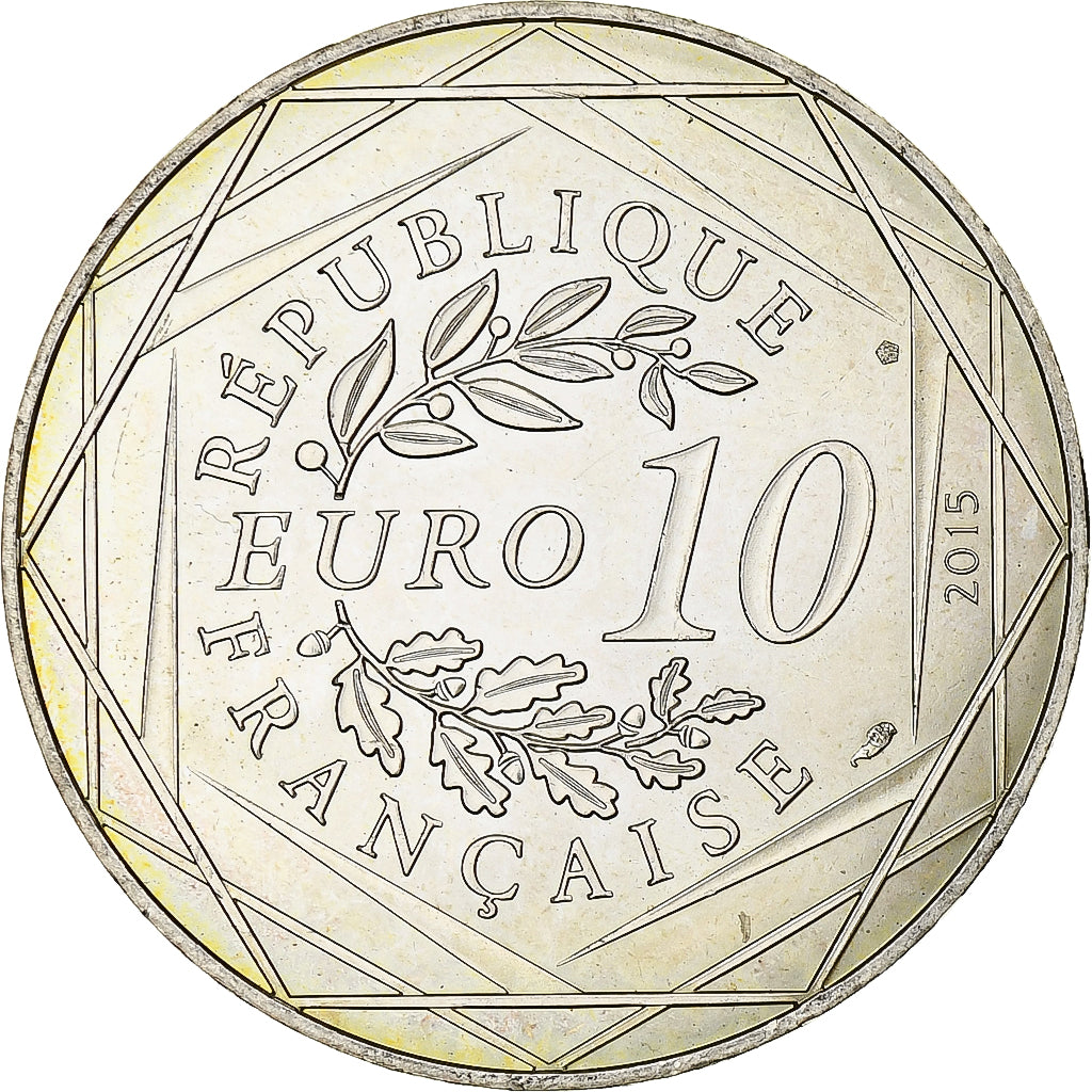 France, 10 Euro, Égalité Le cadeau de César, 2015, Monnaie de Paris, Silver