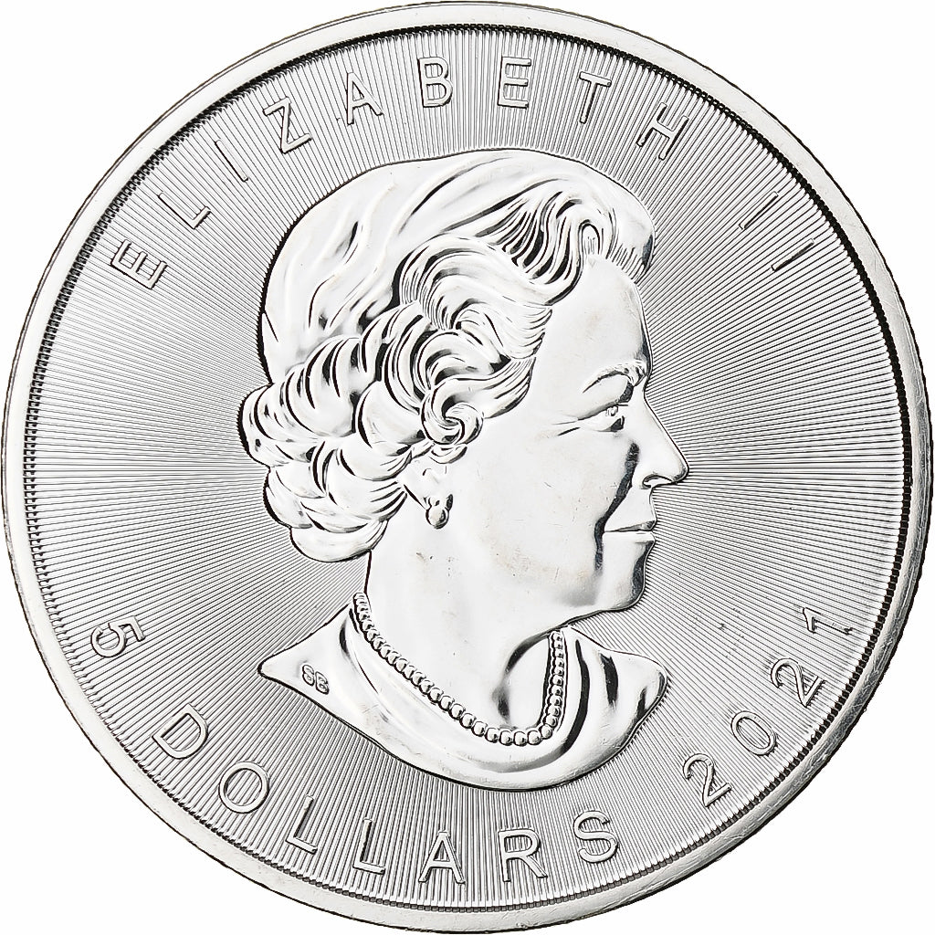 Canada, Elizabeth II, 5 dollars, 1 oz, Maple Leaf, 2021, FS, Argento, SPL