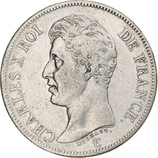 France, Charles X, 5 Francs, 1825, Paris, Silver, VF(30-35), Gadoury:643