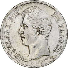 Frankrijk, Louis-Philippe, 5 Francs, 1827, Paris, Zilver, FR+, Gadoury:644