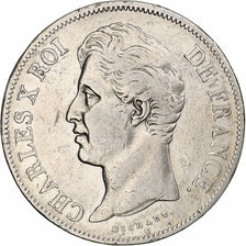 France, Louis-Philippe, 5 Francs, 1828, Paris, Silver, VF(30-35), Gadoury:644