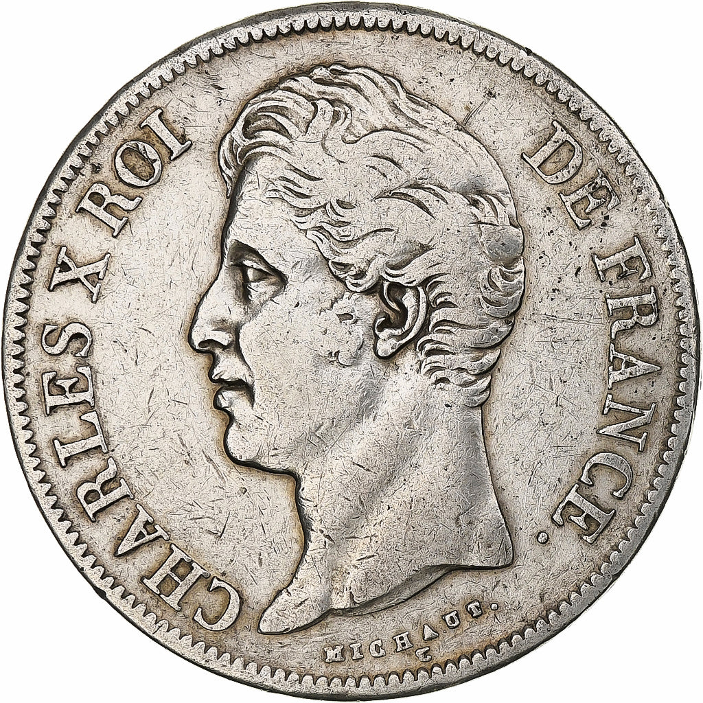 France, Louis-Philippe, 5 Francs, 1828, Paris, Silver, VF(30-35), Gadoury:644