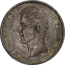 France, Louis-Philippe, 5 Francs, 1829, Marseille, Silver, EF(40-45)