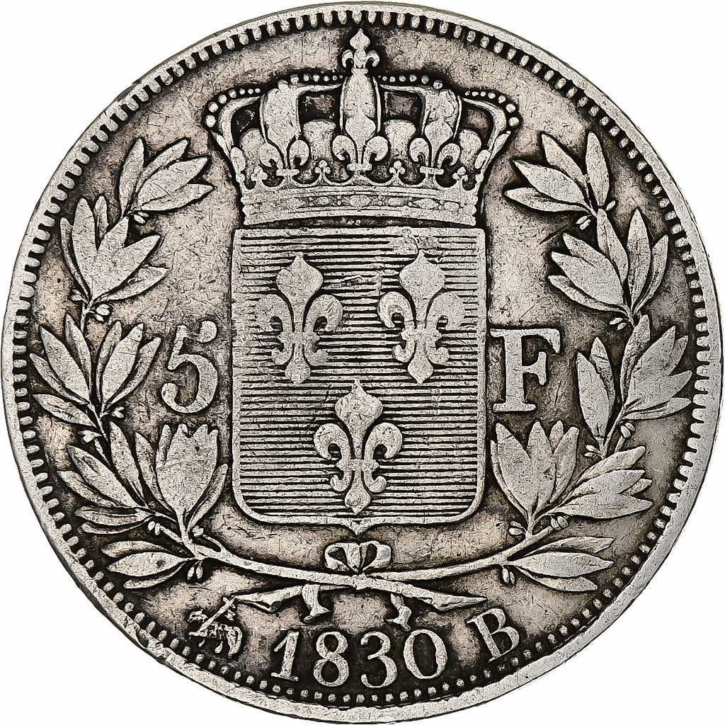 France, Louis-Philippe, 5 Francs, 1830, Rouen, Argent, TB+, Gadoury:644