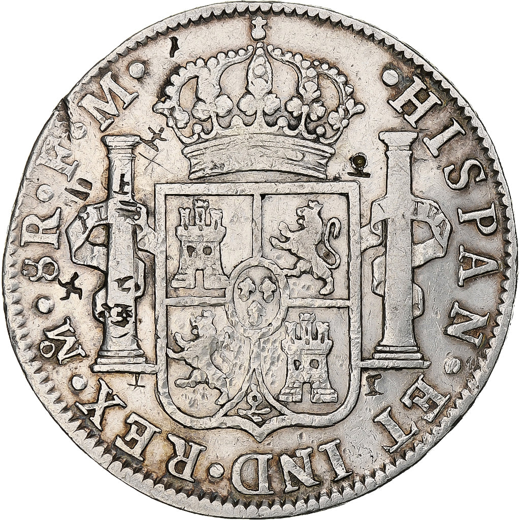 Mexico, Charles IV, 8 Reales, 1789, Mexico, Chinese chopmarks, Silver